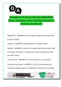 Raspberry Pi Exam Review 2025&sol;2026  Exam Questions and Verified Answers &vert;  Already Graded A&plus; 