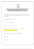 NUR 210 AQ 9 ALREADY PASSED REVIEW TEST QUESTIONS AND ANSWERS 2025&sol;2026 A&plus;