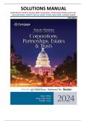 Solutions Manual for South-Western Federal Taxation 2024&colon; Corporations&comma; Partnerships&comma; Estates&comma; and Trusts &lpar;47th Edition&rpar; by Raabe&comma; Nellen&comma; Young&comma; Cripe&comma; and Lassar &vert;Fully covered&vert;
