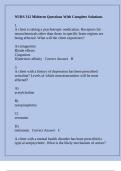 NURS 312 Midterm Questions With Complete Solutions