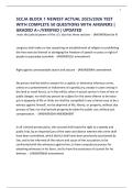 SCCJA BLOCK 1 NEWEST ACTUAL 2025&sol;2026 TEST WITH COMPLETE 50 QUESTIONS WITH ANSWERS &vert; GRADED A&plus;&sol;VERIFIED &vert; UPDATED