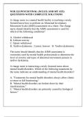 NUR 222 PSYCH FINAL &lpar;NCLEX AND MT ATI&rpar; QUESTIONS WITH COMPLETE SOLUTIONS