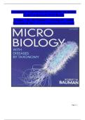 Microbiology with Diseases by Taxonomy &lpar;6th Edition&comma; Robert Bauman&rpar; &ndash; Complete Test Bank with Verified Answers