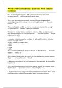 WGU D470 Practice Exam &bull; Questions With Definite Solutions