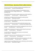 WGU D470 Exam &bull; Questions With Credible Solutions
