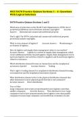 WGU D470 Practice Quizzes Sections 1 &ndash; 4&bull; Questions With Logical Solutions