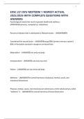EXSC 221 BYU MIDTERM 1 NEWEST ACTUAL 2025&sol;2026 WITH COMPLETE QUESTIONS WITH ANSWERS
