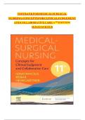 TEST BANK FOR Medical-Surgical Nursing&colon; Concepts for Clinical Judgment and Collaborative Care 11th edition by Donna D&period; Ignatavicius ISBN&colon; 978-0323878265 COMPLETE GUIDE WITH RATIONALES 100&percnt; VERIFIED A&plus; GRADE ASSURED&excl;&excl;&excl;&excl;NEW LATEST UPDATE&excl;&excl;&excl;&excl;&excl;&excl;