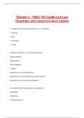 Module 2 - MBA 703 &lpar;Sadhya&rpar; Exam  Questions and Answers&vert;Latest Update 