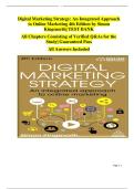 Digital Marketing Strategy &ndash; An Integrated Approach to Online Marketing&comma; 4th Edition &lpar;Simon Kingsnorth&rpar; &vert; Complete Test Bank with Answers