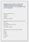 PHARMACOLOGY NURS 251 EXAM WITH  VERIFIED QUESTIONS AND ANSWERS&vert;&vert;  ALREADY GRADED A&plus; &vert;&vert; GUARANTEED PASS &vert;&vert;  LATEST UPDATE&excl;&excl;&excl;