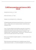 NARM prep questions and Answers 100&percnt;  Solved 