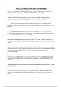 HTM 260 EXAM 1 QUESTIONS AND ANSWERS
