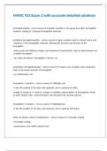 MMSC 433 Exam 2 with accurate detailed solutions