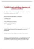 NAS 2 TCC study guide Exam Questions and  Answers Graded A&plus; 