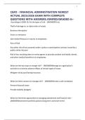 CGFO - FINANCIAL ADMINISTRATION NEWEST ACTUAL 2025&sol;2026 EXAM WITH COMPLETE QUESTIONS WITH ANSWERS&period;VERIFED&sol;GRADED A&plus;