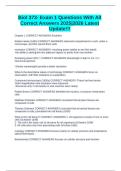 Biol 373- Exam 1 Questions With All Correct Answers 2025&vert;2026 Latest Update&excl;&excl;&excl;