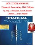 Solution Manual For Financial Accounting 11th Edition by Jerry J&period; Weygandt&comma;Paul D&period;Kimmel Chapter 1-13&sol; Complete