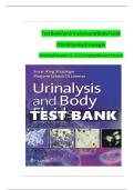 TEST BANK For Urinalysis and Body Fluids&comma; 7th Edition by Strasinger &vert; Verified Chapters 1 - 17 &vert; Complete Newest Version