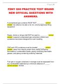 FDNY G60 PRACTICE TEST BRAND  NEW OFFICIAL QUESTIONS WITH  ANSWERS&period; 