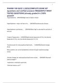 PHARM 180 QUIZ 5 &vert;2025&vert;COMPLETE EXAM SET &lpar;questions and verified answers&rpar; FREQUENTLY MOST TESTED QUESTIONS &vert;already graded A&plus;&vert;100&percnt; passed&excl;&excl;