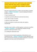 VIRGINIA PESTICIDE TEST QUESTIONS AND ANSWERS LATEST UPDATED 2025&sol;2026 A COMPLETE EXAM SOLUTION ALL ANSWERS 100&percnt; CORRECT DETAILED GRADED A&plus; FOR PASS