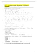 RVT &ndash; Cerebrovascular&colon; Questions With Correct Solutions