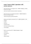 exam 2 neuro rehab 2 questions with correct answers