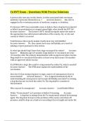 CA RVT Exam &ndash; Questions With Precise Solutions