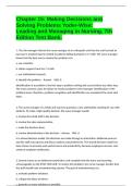 Chapter 15&colon; Making Decisions and Solving Problems Yoder-Wise&colon; Leading and Managing in Nursing&comma; 7th Edition Test Bank&period;