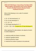 OPSY 5315 RAO Exam 3 Actual Exam Test Bank 2025&sol;  2026 Complete 100 Questions And Correct Detailed  Answers &lpar;Verified Answers&rpar; &vert;Already Graded  A&plus;&vert;&vert;Newest Version&excl;&excl;&excl;