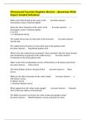 Ultrasound Vascular Registry Review &ndash; Questions With Expert Guided Solutions