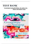 Test Bank for Gerontologic Nursing&comma; 7th Edition by Jennifer J&period; Yeager &period; All Chapters 1-27 latest 2025