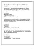 Nursing 251 Exam 2 Quizzes Questions With Complete Solutions