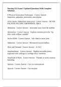 Nursing 251 Exam 1 Updated Questions With Complete Solutions&period;
