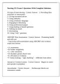 Nursing 251 Exam 1 Questions With Complete Solutions