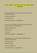 echo ardms 100 practice test questions & answers&vert; final exam review 100&percnt; solved&vert; graded A&plus;