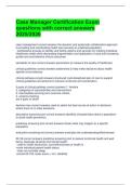 &OpenCurlyDoubleQuote;Case Manager Certification Exam 2025&sol;2026 &vert; Practice Questions with Correct Answers&rdquo;