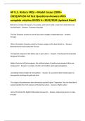 AP U&period;S&period; History FRQs &plus; Model Essays &lpar;2000&ndash;2025&rpar;&sol;APUSH All Test Questions&plus;Answers With complete solution RATED A&plus; 2025&sol;2026 Updated New&excl;&excl; 