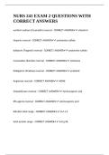 NURS 241 EXAM 2 QUESTIONS WITH CORRECT ANSWERS