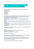 &OpenCurlyDoubleQuote;Case Management Certification Test 2025&sol;2026 &vert; Questions with Correct Answers&rdquo;