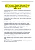 LET Reviewer &lpar;Social Science&rpar; Test &vert; 156 Questions &vert; Solved Correctly To Score A&plus;&excl;&excl;&excl;