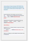 American Board of Surgical Assistants TEST REVIEW Ortho   EXAM  2025&sol;2026 Actual Complete Real Exam Questions and   Correct Answers &lpar;Verified Answers&rpar; Already Graded A&plus; &sol;  2025  Brand New&excl;&excl; 