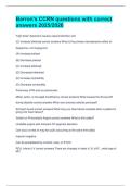 &OpenCurlyDoubleQuote;Barron&rsquo;s CCRN Exam Questions with Correct Answers 2025&sol;2026 &vert; Updated Prep Material&rdquo;