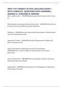 SPEA-V181 NEWEST ACTUAL 2025&sol;2026 EXAM 1 WITH COMPLETE  QUESTIONS WITH ANSWERS &vert; GRADED A&plus;&sol;UPDATED & VERIFIED