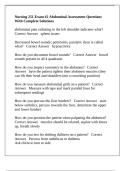 Nursing 251 Exam &num;2 Abdominal Assessment Questions With Complete Solutions