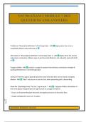 NM 704 EXAM 3 MODULE 7 2025 QUESTIONS AND ANSWERS