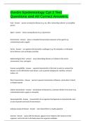 Gordis Epidemiology Cpt 2 Test Questions and All Correct Answers&period;