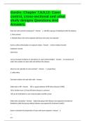Gordis&colon; Chapter 7&comma;8&comma;9&comma;12&colon; Case-control&comma; cross-sectional and other study designs Questions And Answers&period;