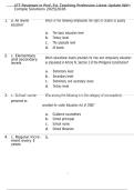 LET Reviewer in Prof&period; Ed&period; Teaching Profession Latest Update With CompletSolutions 2025&vert;2026